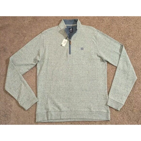 New w/ Tags! Johnnie-O Sully 1/4 Zip Pullover Shadow Blue JMKO1460 Men's Medium - Picture 1 of 8